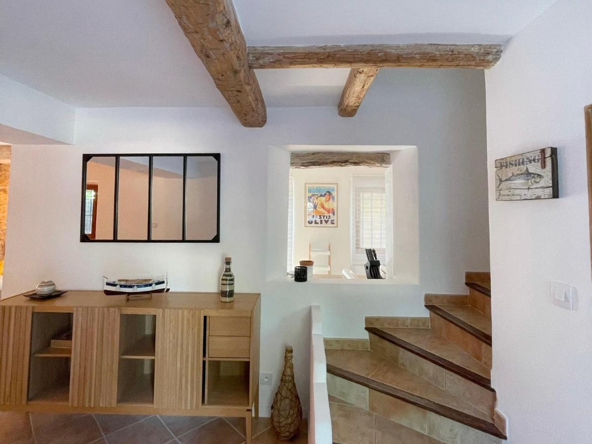 Villa Mas Provencale Jardin Piscine à Saint-Cyr-sur-Mer Extérieur photo